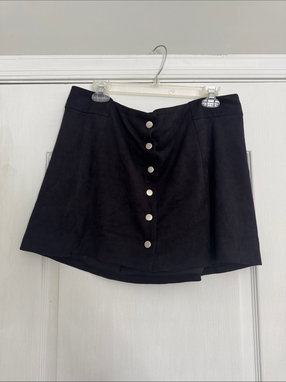 Kittenish suede mini skirt